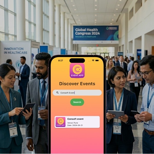 Medical event mobile app for healthcare conferences and delegate management